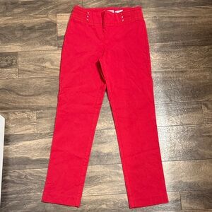 JM collection Vibrant Red Pants sz ps